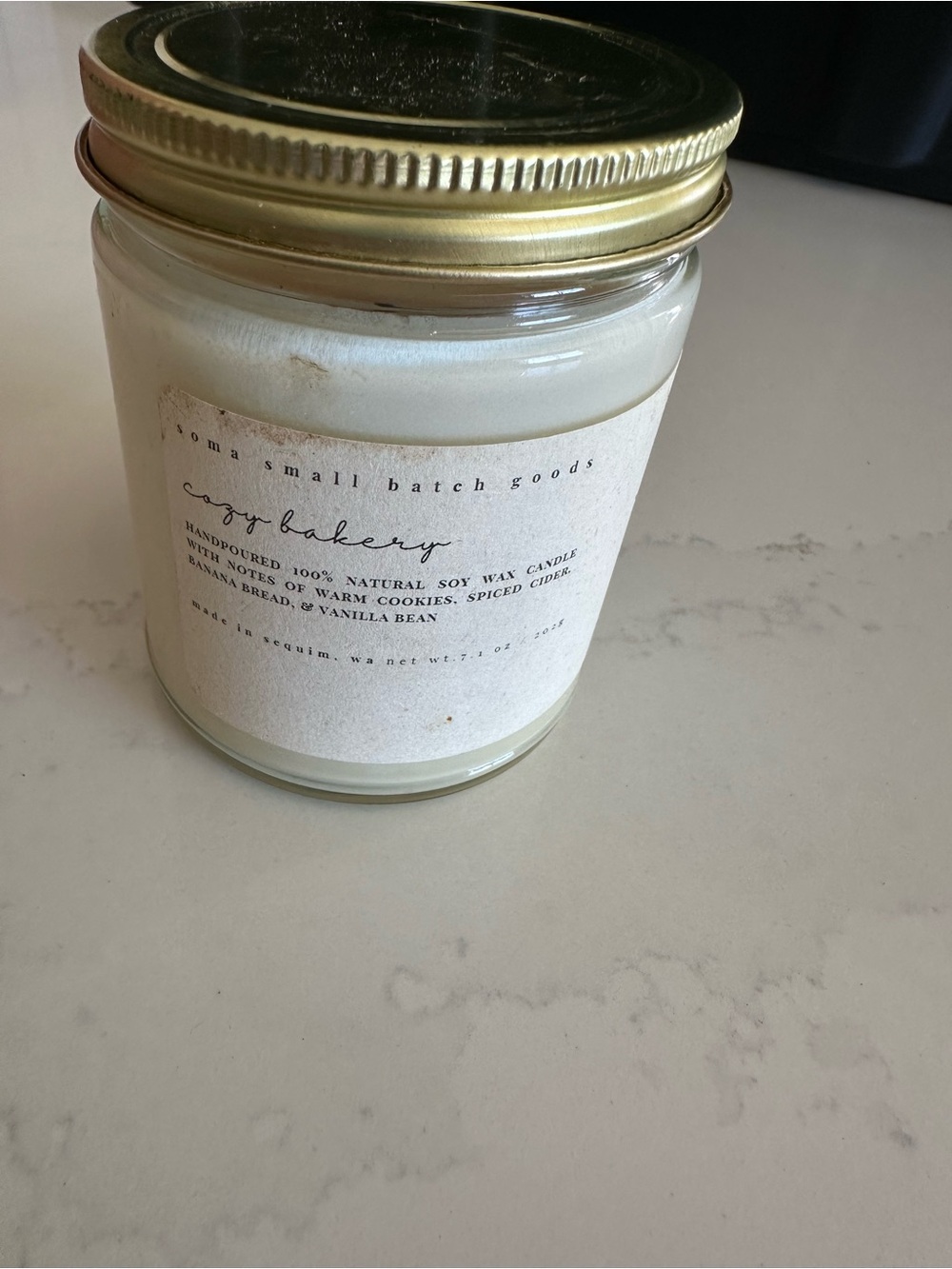 Cozy Bakery Soy Candle - White (Small Batch Goods)